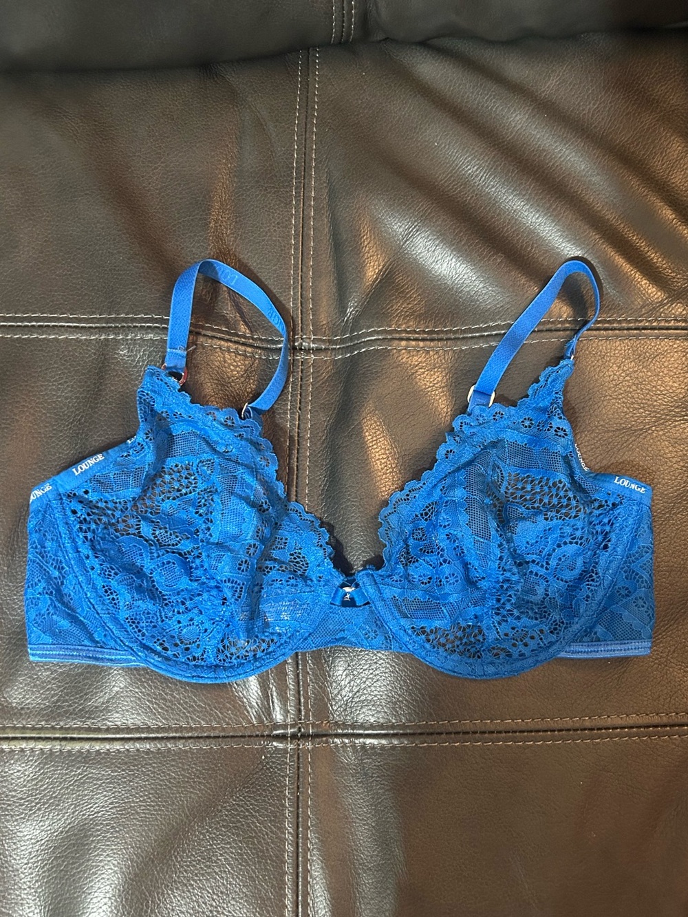 LOUNGE Underwear Charmed Balcony Bra - 34D - Colbalt Blue